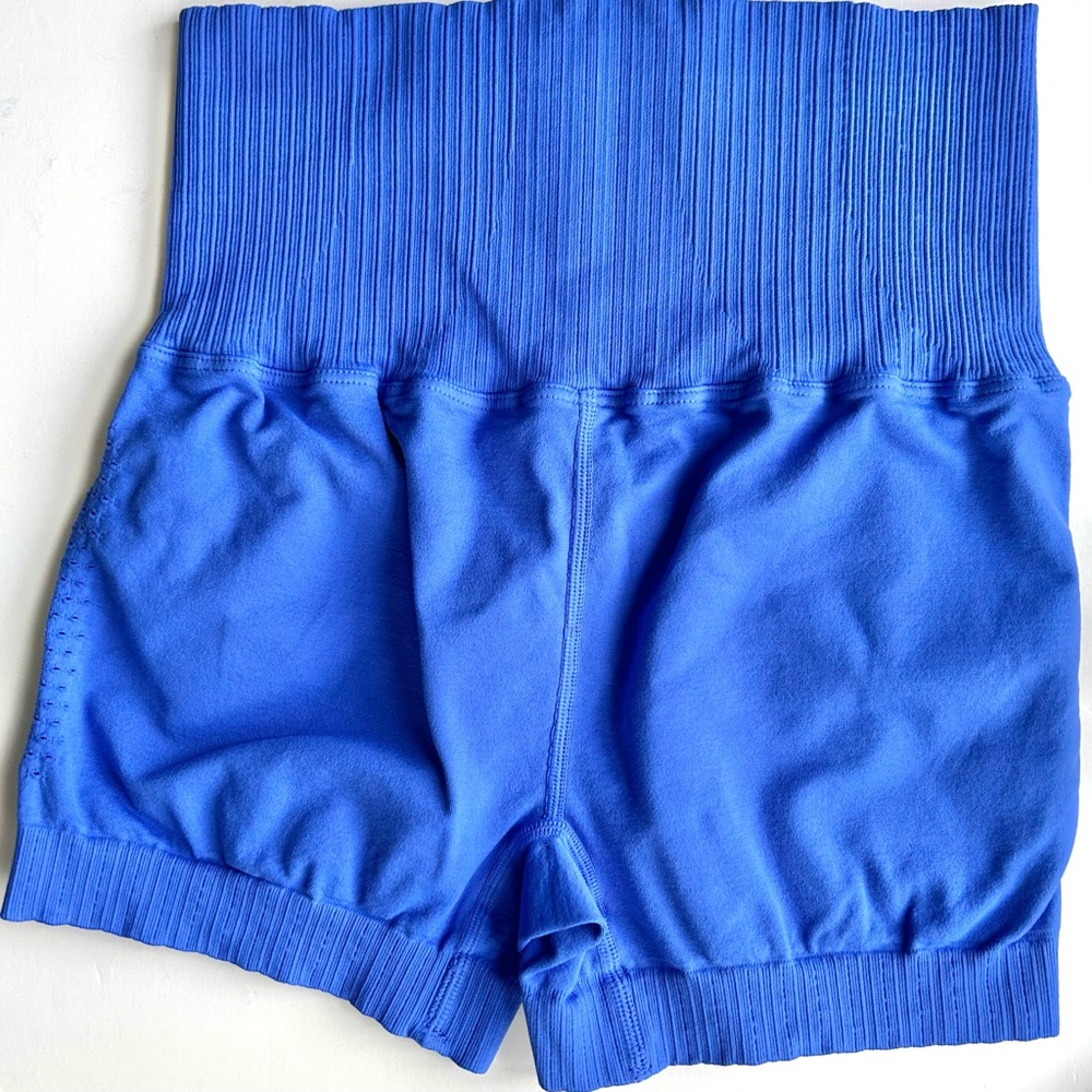 ☀️(A427) NEW Free People Good Karma Running Shorts. Royal Blue. Size: XS/S - Picture 5 of 8